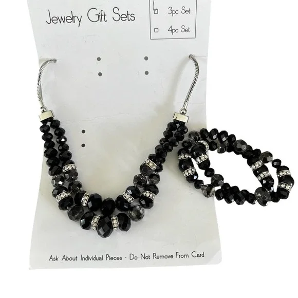 Givenchy Stone & Crystal Halo Pendant Necklace & Stud Earrings Set & Reviews - A